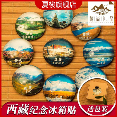 中国特色城市旅游风景纪念品西藏布达拉宫拉萨阿里定制磁贴冰箱贴