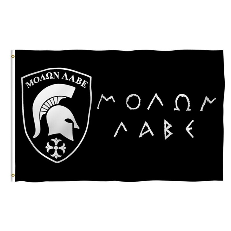 古希腊斯巴达 旗帜 勇士标志旗 90*150cm 数码印刷户外旗帜定制