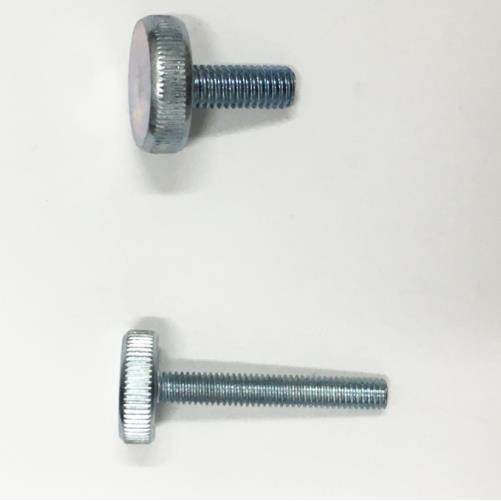 镀锌铁平头手拧螺丝GB835螺钉滚花大圆头螺栓手紧调节螺丝钉M3M4