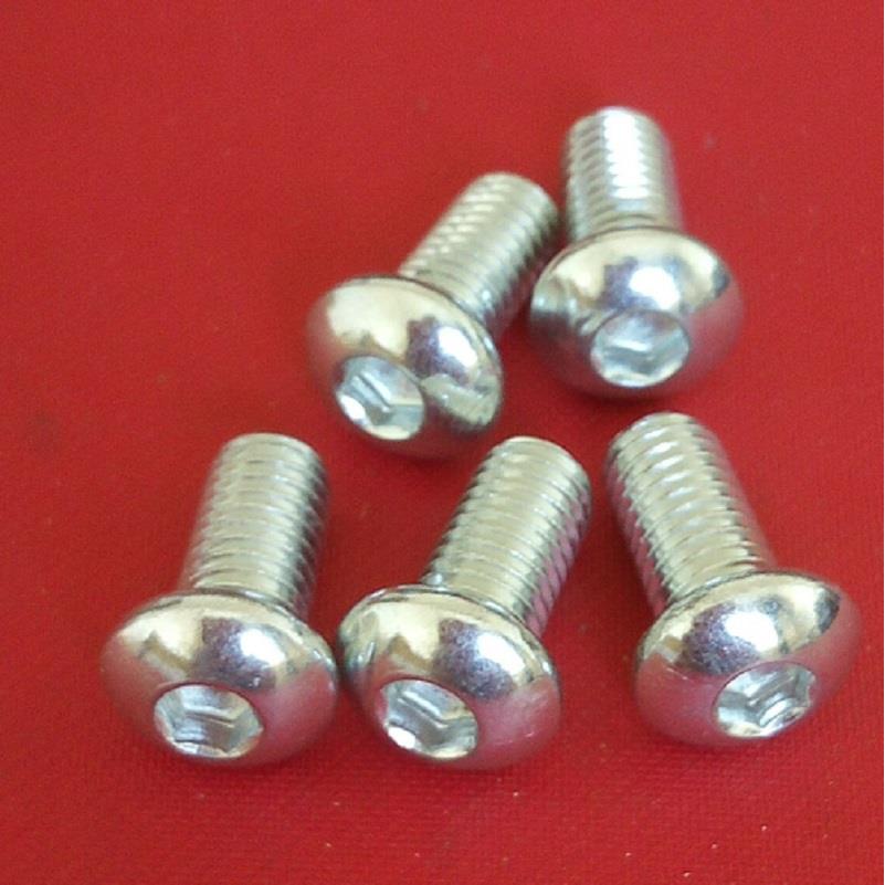 10.9级镀锌盘头平圆头半圆头蘑菇头ISO7380内六角螺丝m5*6/8-50mm