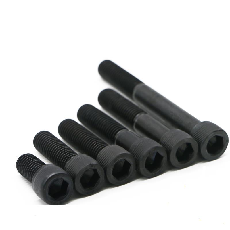 12.9级内六角螺丝合金钢高强度杯头圆柱头螺栓发黑M18*40/45-180