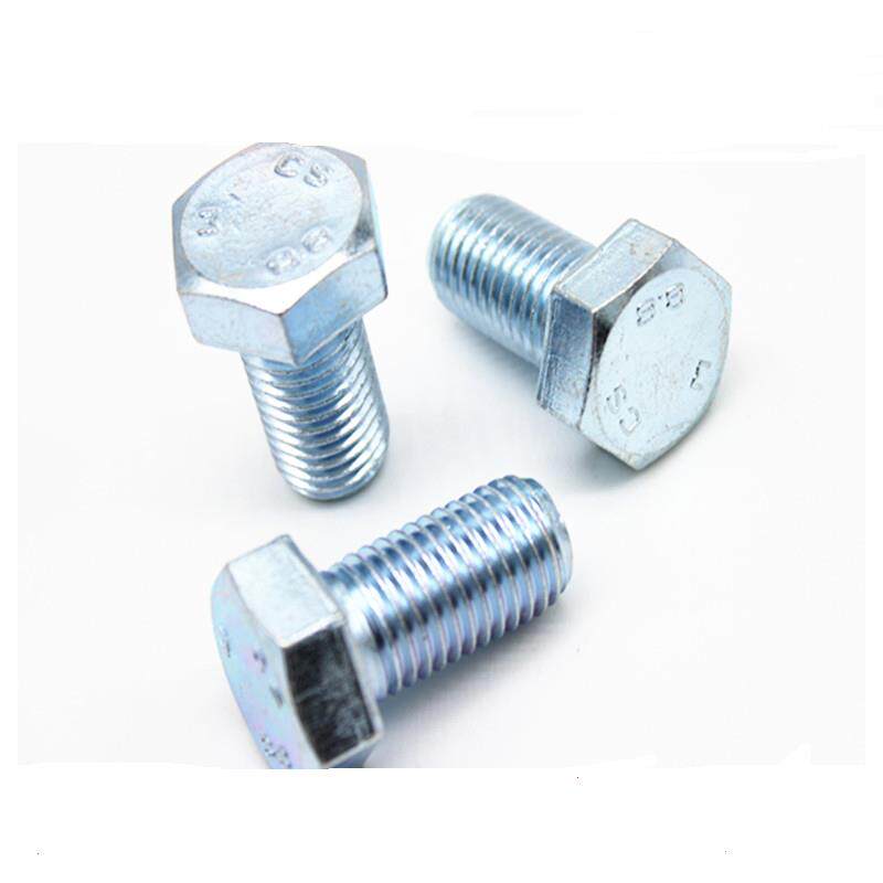 8.8级镀锌外六角螺丝8.8级发黑高强度螺栓10*16-20-25-50-100定制