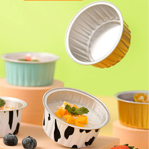 空气炸锅锡纸杯铝箔碗布丁杯盒钵仔糕家用烤蛋糕模具慕斯发