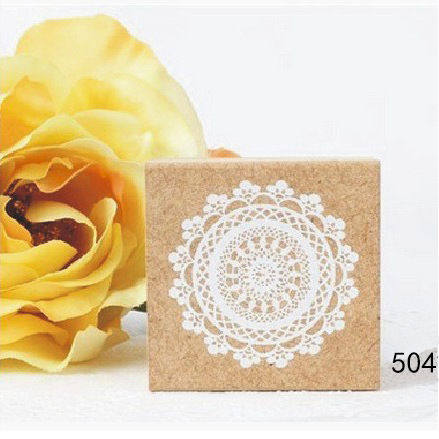 C-61 韩国印章浪漫蕾丝印花印章  DIY手 账日记相册装饰图章(4款)