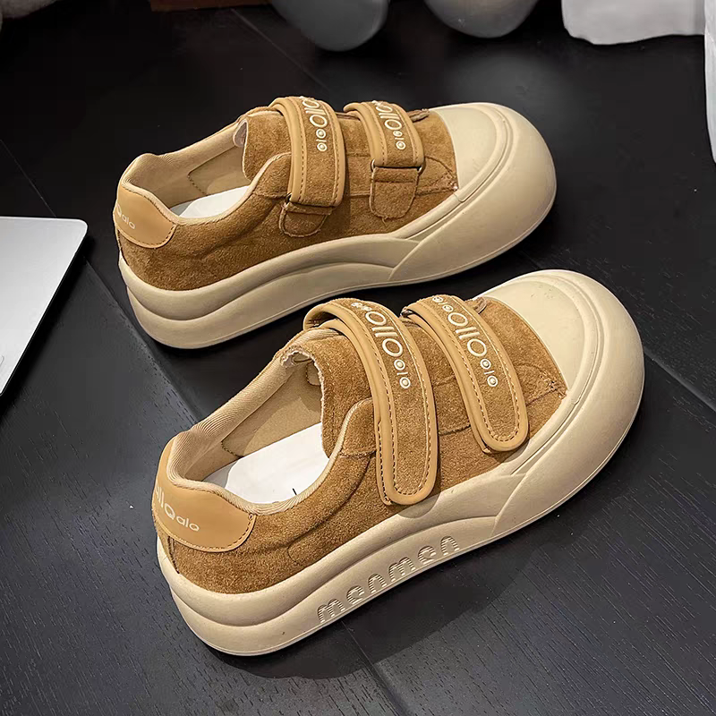 【维也娜老赵专享】XY9881秋季高定厚底魔术贴面包休闲鞋