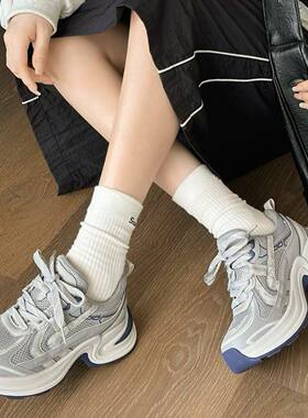 【维也娜老赵专享】AAL9666-6新款时尚百搭厚底运动休闲老爹鞋