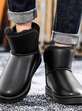 TT95818冬季新款真皮加厚绒保暖雪地靴