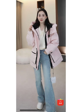 【小四粉丝专享】25冬季抗寒保暖加厚女羽绒冲锋衣情侣款2407