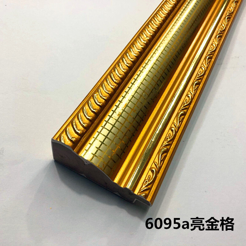 。相框木线条十字绣木线条6095a金格54米/包 白色木线条实木线条