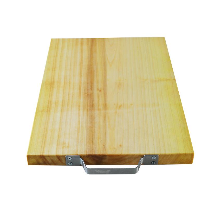 舌尖上的中国邳州银杏木砧板家用长方形整木切割白果树整板菜板