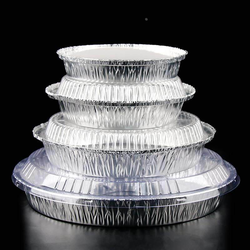 一次性锡纸盒烧烤打包盒花甲粉专用碗外卖带盖蛋挞锡纸盘餐盒促销