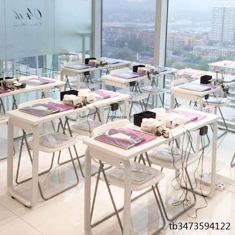 员工培训桌长条桌会议桌学生辅导课桌简约单双人教育培训桌椅组合