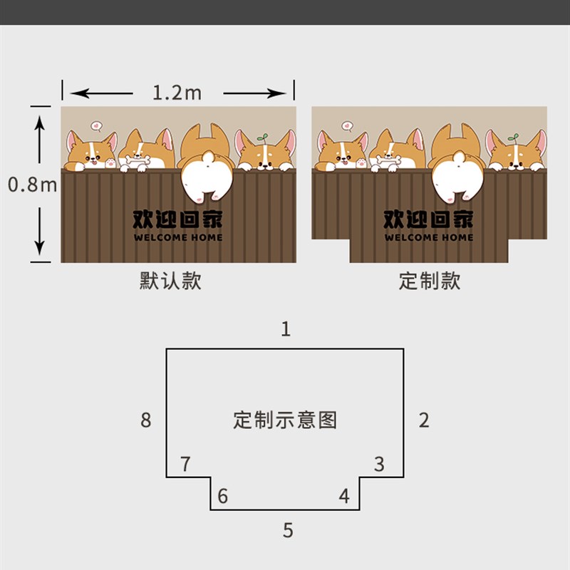 入户门地c垫pvc可擦免r洗门垫可裁剪进门门口脚垫玄关入户皮革地
