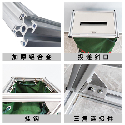 奕澜文件袋Z型支撑架不锈钢型材建包架文件档案袋架子X 文件架收