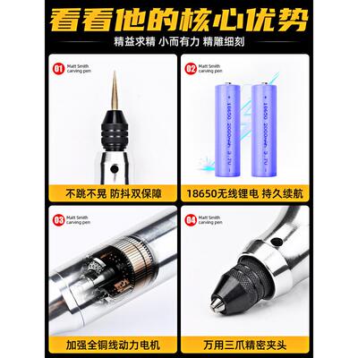充雕电笔磨机小型木雕切割迷你玉电石雕刻工具电动打磨A205抛光刻