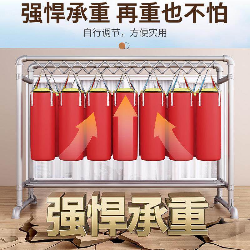 镀锌SY-014钢管户外晾衣架落地阳台防挂衣楼顶晒风被子室内架晾衣