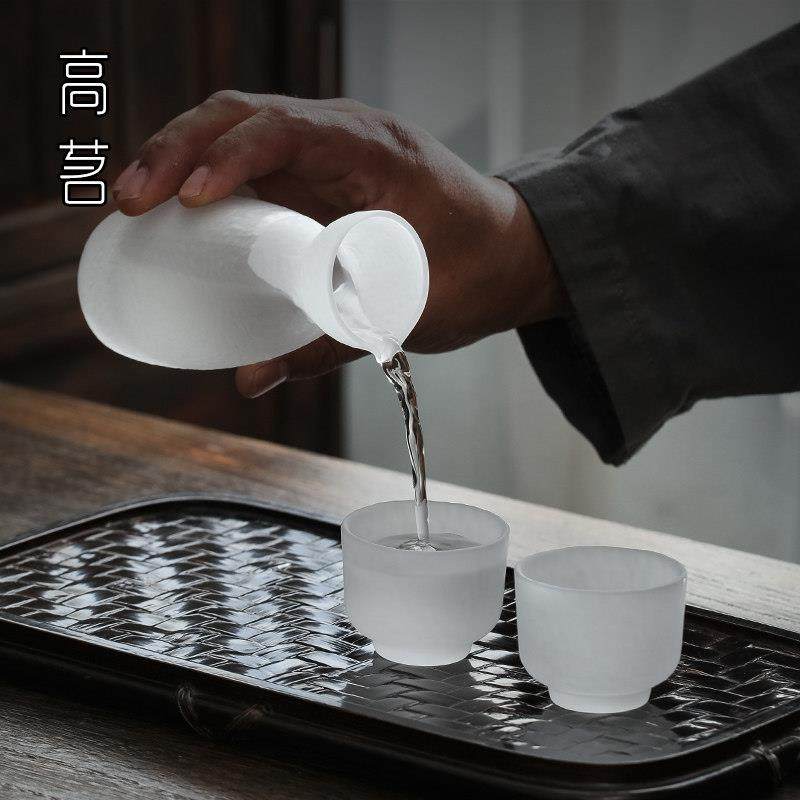 日式清酒壶套装日式清酒白酒小分酒器酒玻酒具杯高档古风杯子家璃