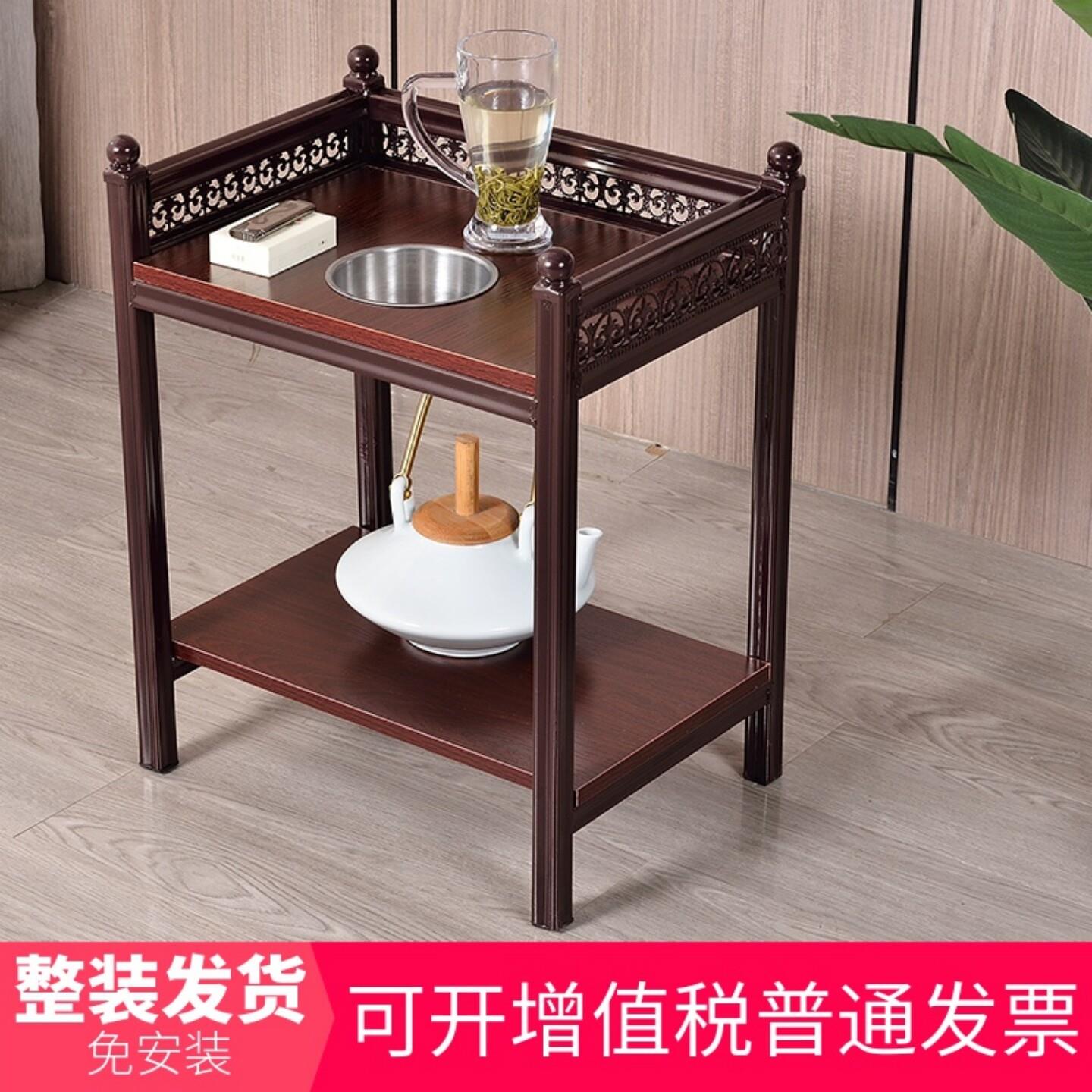 茶麻将机茶麻将茶几几茶水架烟缸旁边麻小灰茶楼棋牌室专用将桌放