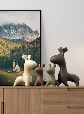 高级感小众北欧萌角家居饰酒柜摆装件轻奢高档客玄品关电视柜北厅