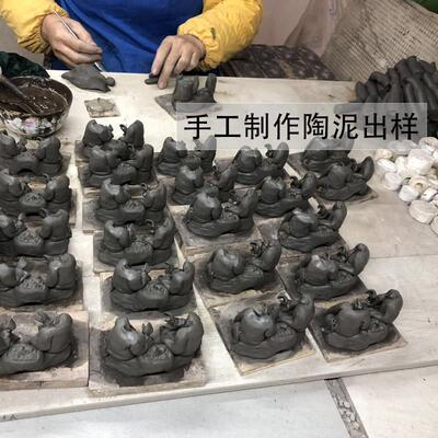 盆景摆观HTL造景人物小摆件意件禅微景水族鱼缸陶瓷假山装饰品小
