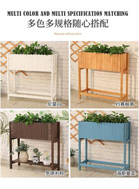 室槽外腐木花箱露台木质隔防方断户外庭院长形种植2023110花花园