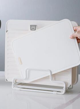 v菜板放置架日本asl厨房2628沥锅盖置物架e子台面案板收纳水架砧