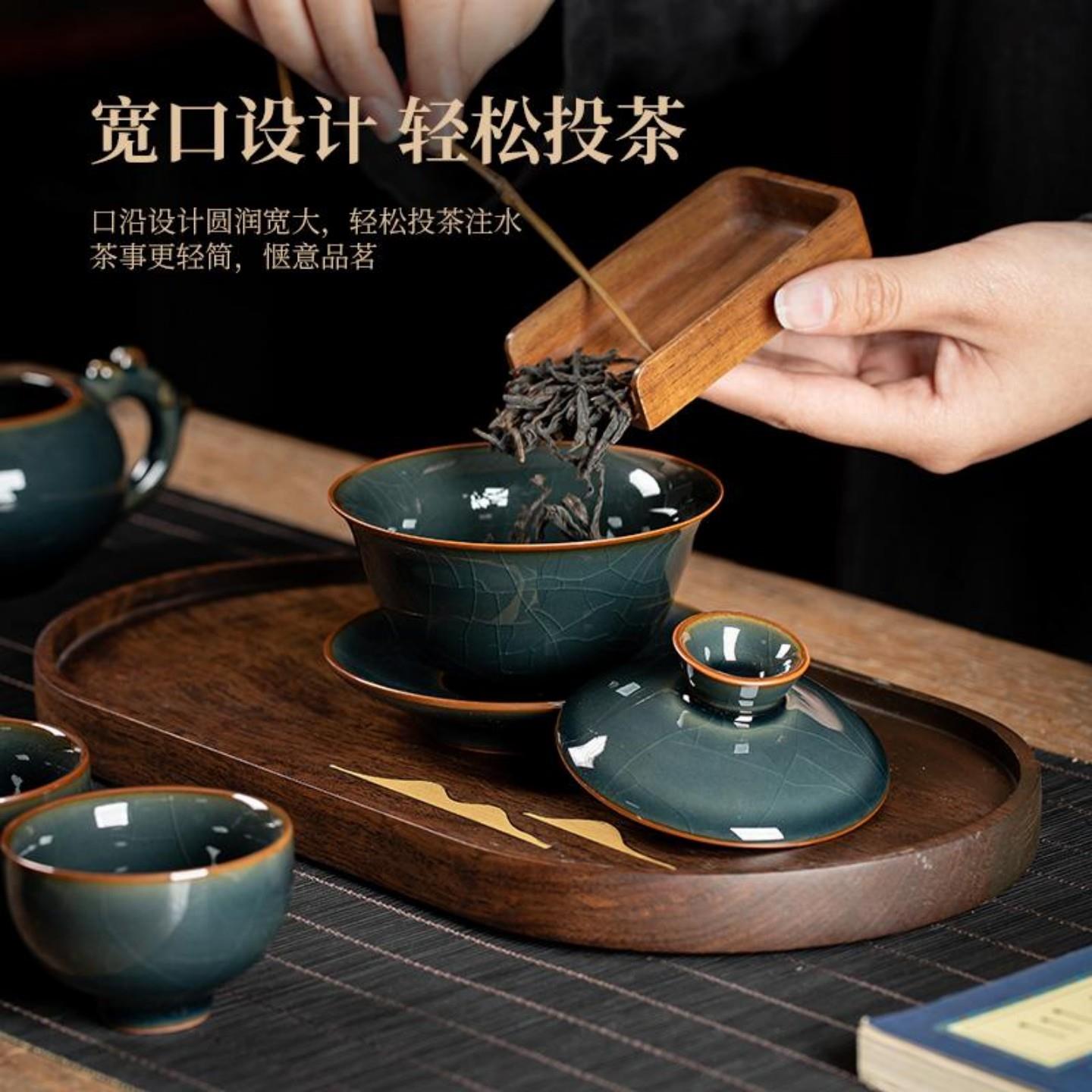 景德茶具套组用高档新年礼冰DKZ040裂家开片物陶瓷镇泡茶壶茶杯礼
