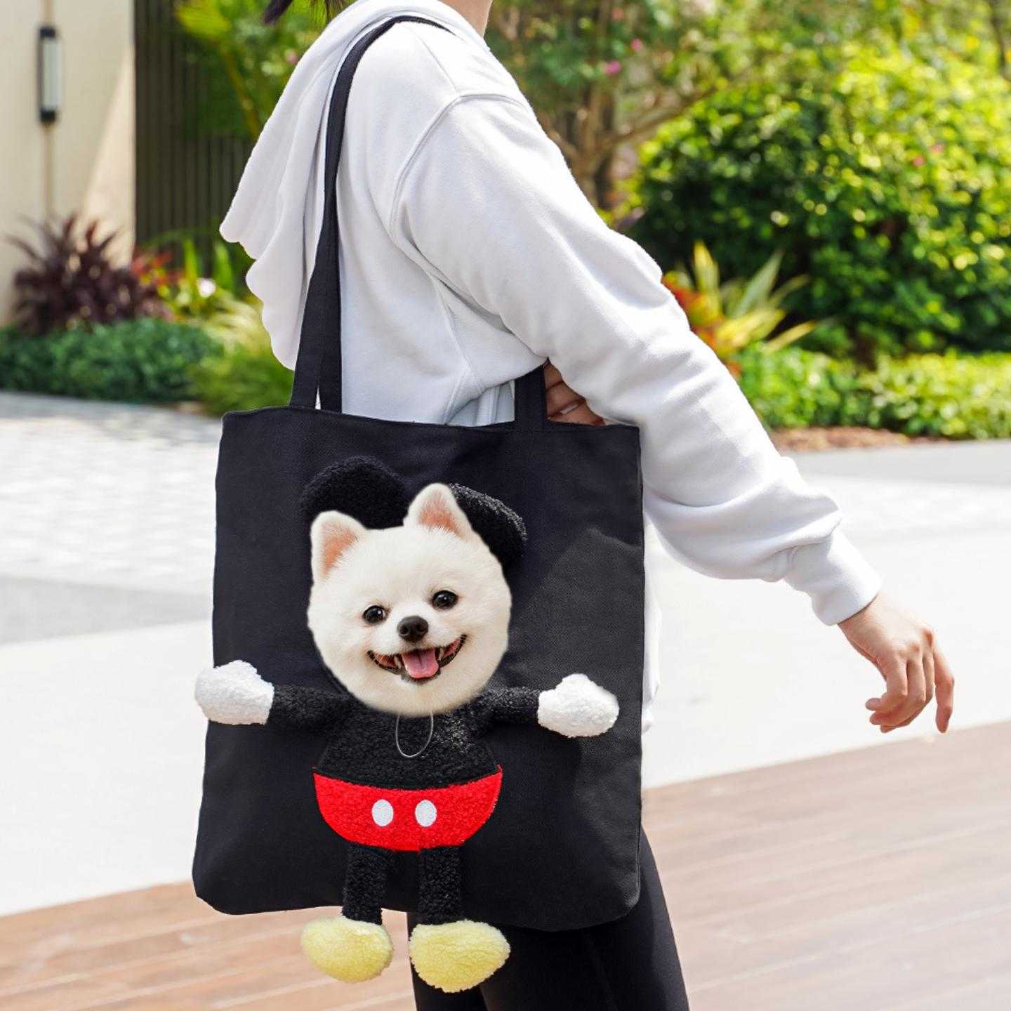 宠物外出包猫包斜挎手提猫咪袋子小型犬露头狗狗单肩包狗用品