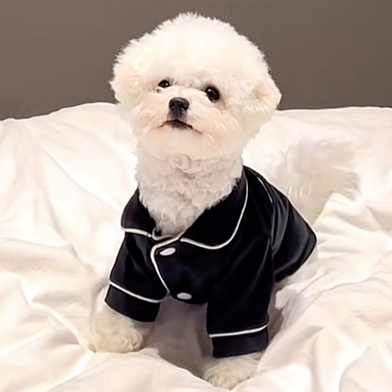 狗狗衣服春夏法式睡衣贵宾斗牛比熊泰迪博美小型犬猫咪宠物防着凉