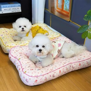 狗窝猫窝四季通用方形垫子泰迪比熊猫咪沙发睡垫睡觉专用床趴趴窝
