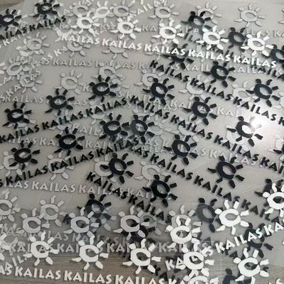 凯乐石平面标硅胶烫印标热转印白墨烫画冲锋衣羽绒胸标裤标熨烫贴