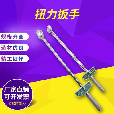 优质300Nm指针式公斤扳手铬钢扭力力矩扭矩扳手500Nm汽修汽保工具