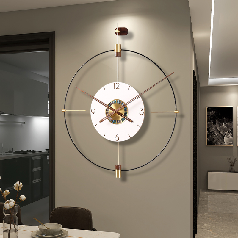 西班牙轻奢现代创意网红挂钟客厅2023新款时钟艺术简约装饰钟表
