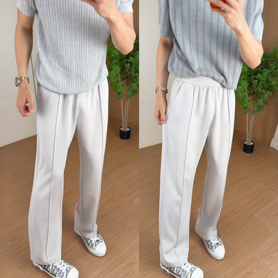 男士春夏莫代尔直筒裤子垂感休闲裤百搭宽松柔软透气时尚阔腿长裤