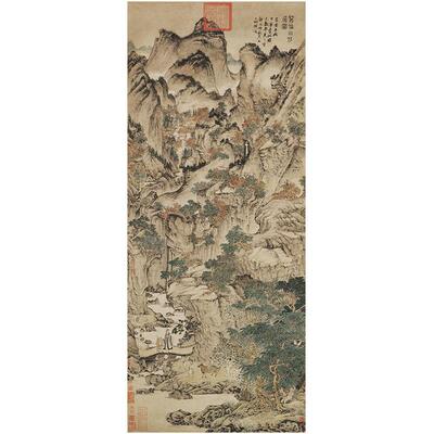 王蒙葛稚川移居图复古书画人物山