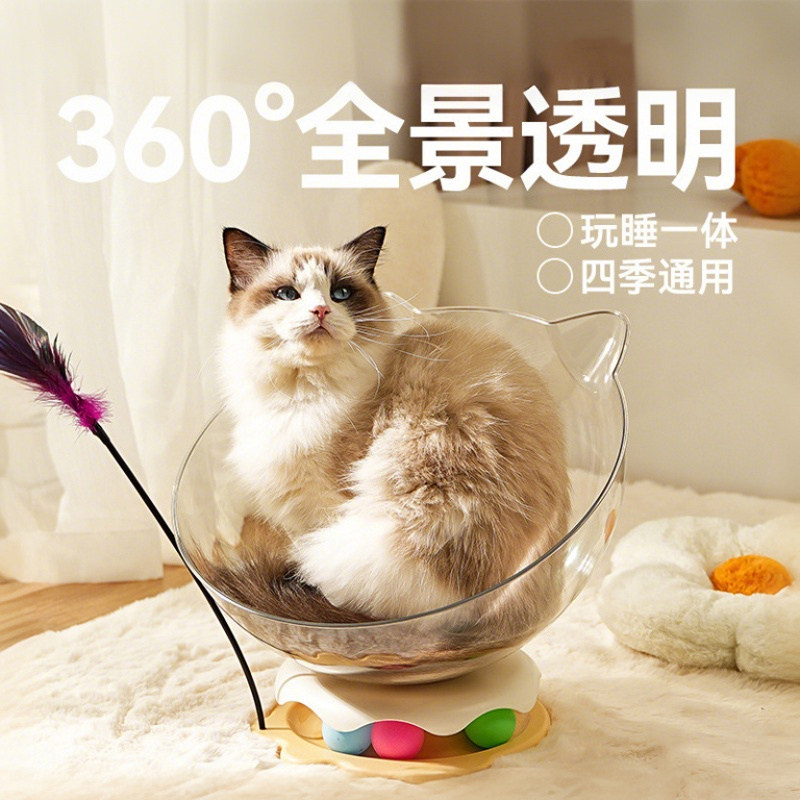 新型太空舱猫窝四季通用2026热卖可拆洗夏天幼猫户外大号吊床宠物