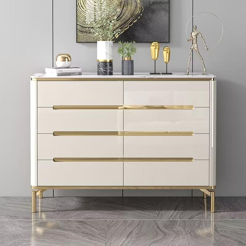 轻奢五斗柜储物柜客厅卧室进门八斗柜靠墙收纳柜子实木抽屉五斗橱