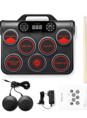 WERSI电子桌面鼓DTX游戏便携式架子鼓内置锂电力度感应架子鼓