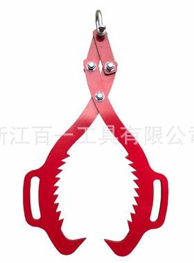 热品25英寸原木拖运起重钳提树爪钩林业防滑吊钩