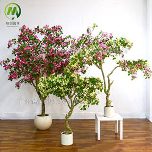 热销家居装饰婚庆造景大型仿真三角梅绿植盆栽花树