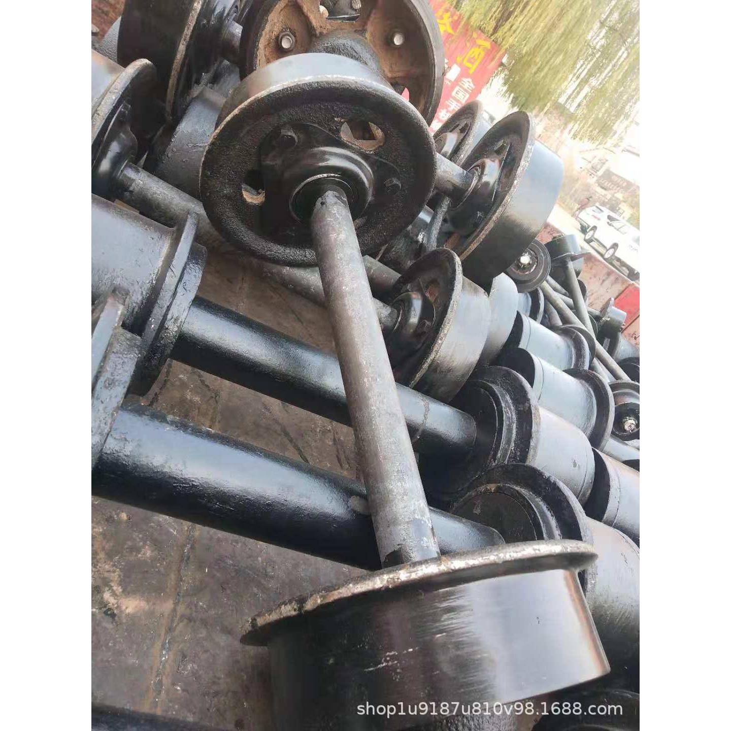 现货矿车轮对铸钢矿车轮对矿用600轨距矿车轮对实心矿车轮