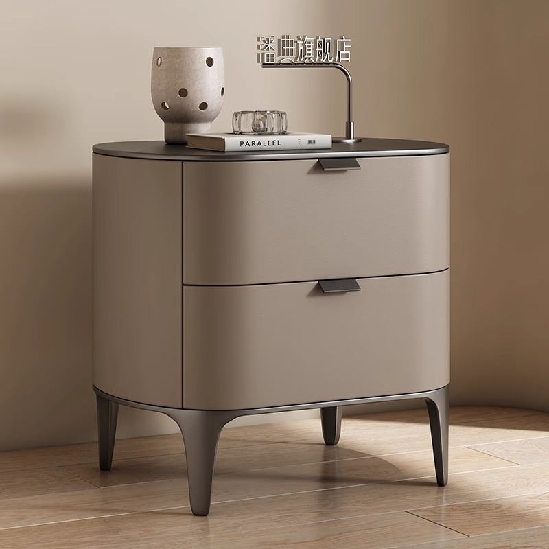 床头柜2024主卧代替新款纯实木儿童房轻奢高级感收纳箱小巧奶油风