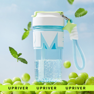 UPRIVER 550ml汽水杯便携防摔防漏创意安心Tritan材质 海盐薄荷