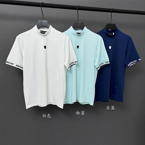 夏季高尔夫男士短袖T恤排汗韩版