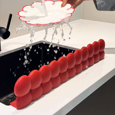 【厨房好物】厨房水槽边缘挡水板防溅水硅胶条加长卫浴洗手台防脏