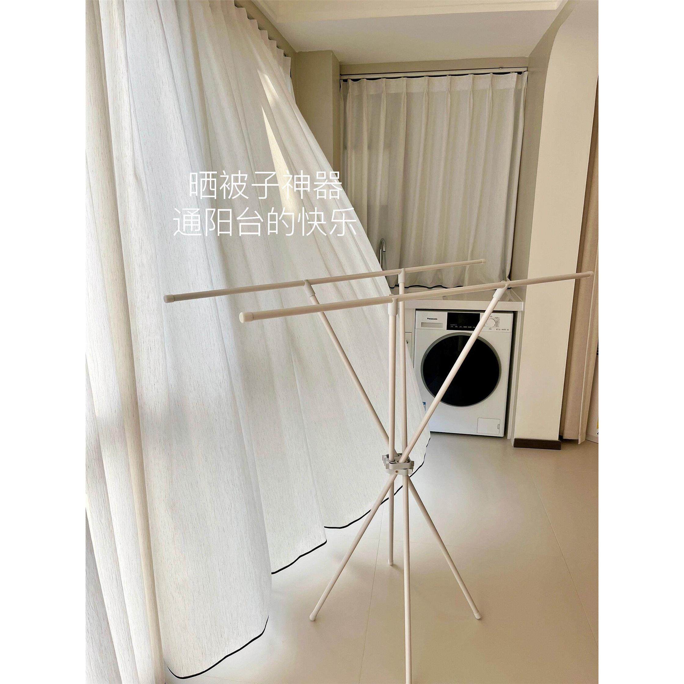 折叠晾衣架卧室晒被子落地伸缩挂衣架家用小户型室内阳台鞋衣帽架,商业/办公家具,衣架,淘宝优惠券,粉丝福利购,淘宝优惠卷