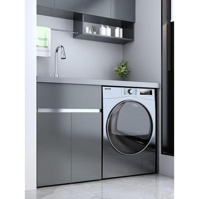 不锈钢洗衣柜阳台洗衣机一体柜组合盆池滚筒洗衣机柜伴侣蜂窝铝