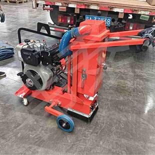 马路开槽机路面裂缝修补扩缝柴油切割机马路开凿机手推式吸尘清缝