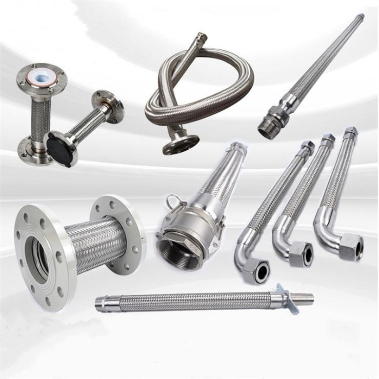 快速接头不锈钢波纹管304波纹管加厚蒸汽不锈钢法兰软管特厚钢丝