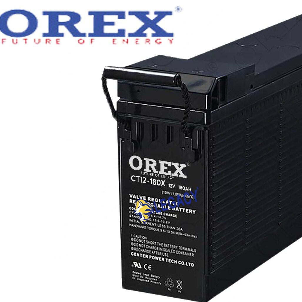 OREX蓄电池CT12-200X12V200AH前置端子狭长型铅酸蓄电池包邮